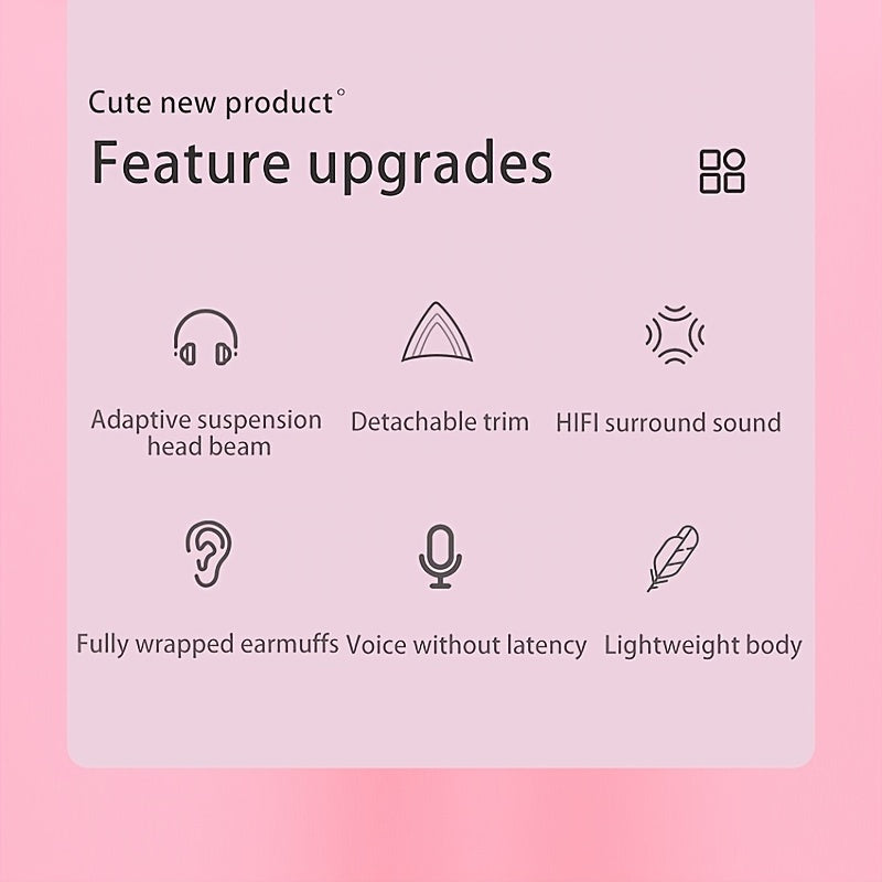 ONIKUMA X10 cat ears headset wired light-emitting subwoofer computer game gaming chicken headset