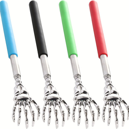 1pc Stainless Steel Extendable Back Scratcher with Telescopic Adjustable Handle (21.08-57.91cm) - Heavy-Duty Retractable Massager & Itch for s,, - Portable Manual Back Scratcher for, Travel, Bedtime (No Power