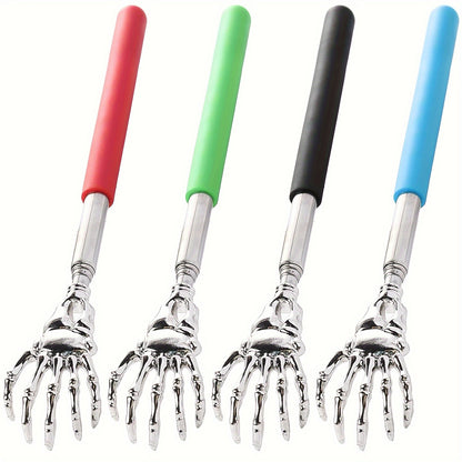 1pc Stainless Steel Extendable Back Scratcher with Telescopic Adjustable Handle (21.08-57.91cm) - Heavy-Duty Retractable Massager & Itch for s,, - Portable Manual Back Scratcher for, Travel, Bedtime (No Power