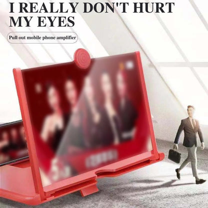 3D Phone Screen Magnifier Extendable Stand with HD Optical Lens for Movie Watching Video Streaming Online Classes