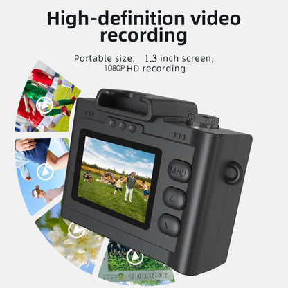 Mini Keychain Camera With Screen HD 1080P Portable Retro kids Camera Thumb Pocket Outdoor Travel Video Recorder With Flash Lamp