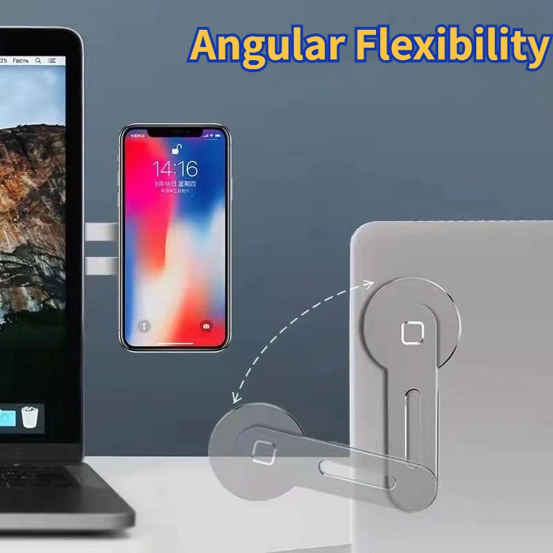 1 PC Magsafe Magnetic Mobile Phone Stand Aluminum Computer Expansion Stand Folds and Reverses Strong Magnetic Phone Accessories