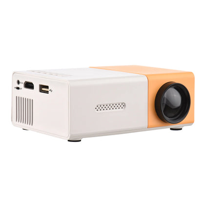 Mini LED Projector Supports 720P 1080P Portable Video Projector with Speaker Remote Control Support HD / AV / USB / Audio 3.5mm