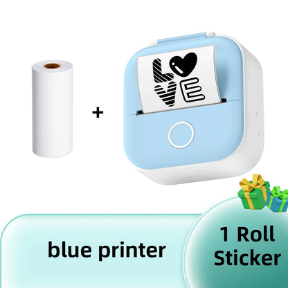 Phomemo T02 Mini Portable Printer Wireless Bluetooth Thermal Printer 53mm Self-Adhesive DIY printing Gift Handbook Labels