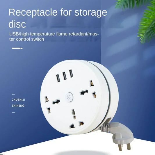 Power Multi Tap Universal Plug EU Outlet Power Strip with Extension Cord AC Type C USB Port Charge Electrical Socket 1.8M